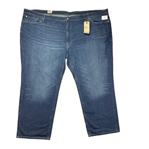 Levis Strauss Jeans Men's 58 x 30 Blue 541 Athletic Taper Big Tall Stretch Pants - Picture 1 of 21