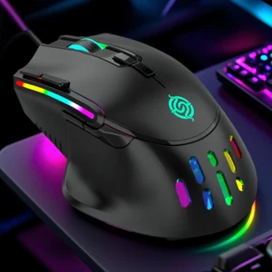 Computer Maus PC Kabellose Gaming Gamer RGB-Lichter 3200 DPI für Laptop, PC, Mac - Bild 1 von 13