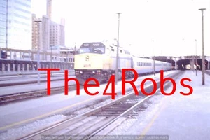 Original 1988 VIA Rail F-40 Locomotive Toronto Union Station Canada Slide A223 - Picture 1 of 1