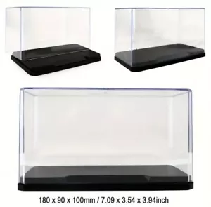 New Display Case Box Suitable for Lego Cars Figurines Flat Black Base Stackable - Picture 1 of 5