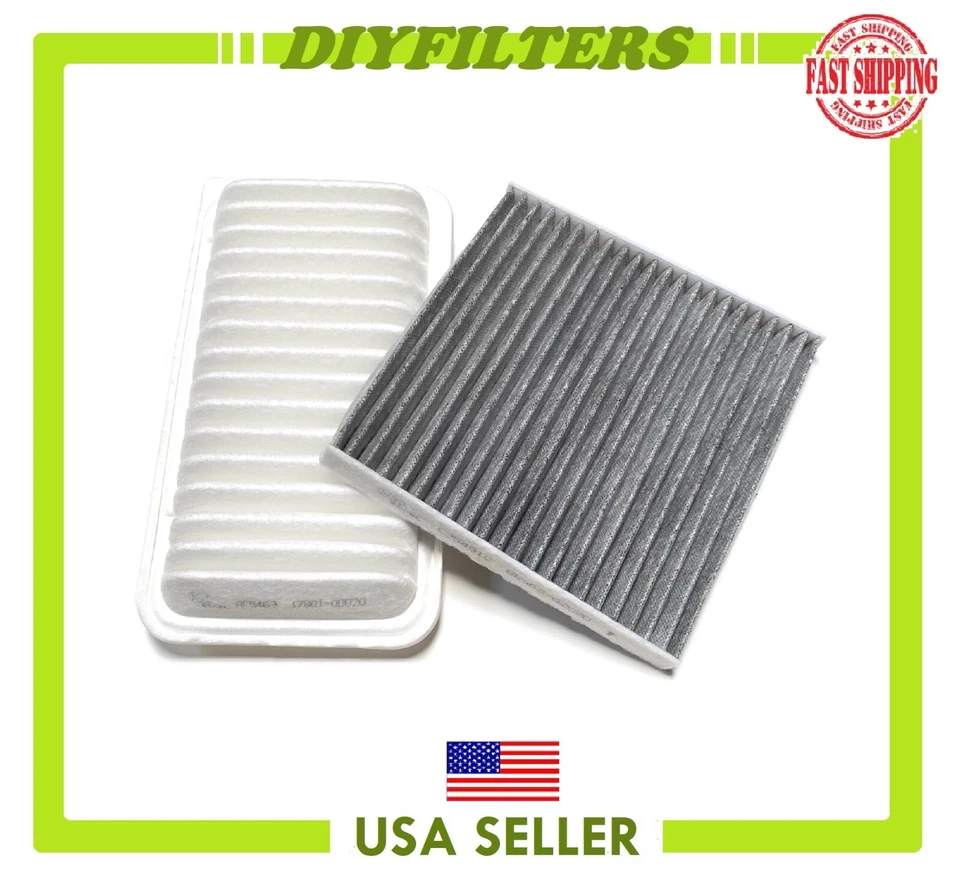 FOR TOYOTA COROLLA MATRIX 2003-2008 ENGINE & CARBON CABIN AIR FILTER  US SELLER - Image 1 of 1