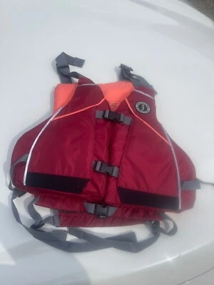 New W/ Tags MTI MUSTANG SURVIVAL Life Jacket Red / Orange Adult XL / XXL - Image 1 of 3