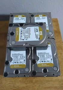 MFG 2017-2018 Western Digital WD Gold WD1005FBYZ 1TB 3,5" gewischt und getestet - Bild 1 von 2
