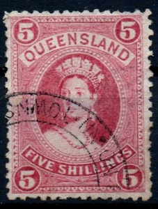Queensland SG154 1882 5s fine used - Imagen 1 de 1