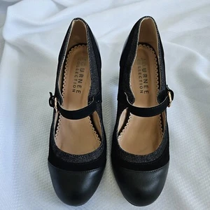 Journee Collection Womens Sz 8 Siri Round Toe Block Heel Mary Jane Pumps New - Picture 1 of 13