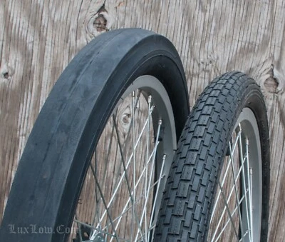 LUXLOW 20" Muscle Bike TIRES Brick & ASlik Repro Schwinn Stingray Bicycle Chopper Slick