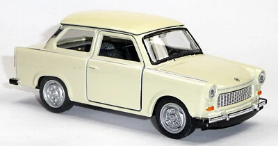 Trabant 601 beige Ostalgie Trabi Modellauto ca. 11 cm Neuware von WELLY - Bild 1 von 4