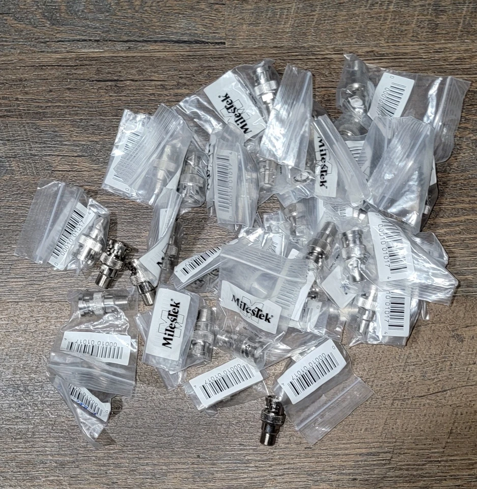 36 Pcs F Female to BNC Male Coax RF Connector RG6 RG59 Adapter  - Image 1 of 1