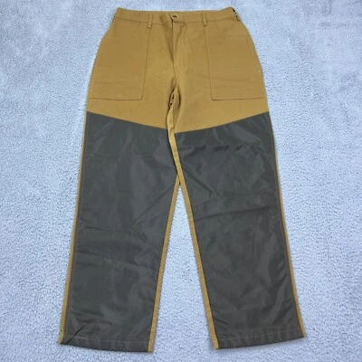 Vtg Mens Ranger USA Made Pants Upland Briar Brush Guard Hunting Field Sz L Brown - Image 1 of 4