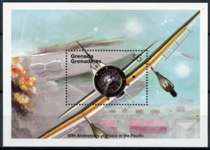 Grenadines Grenada Stamps 1995 MNH WWII WW2 VJ Day Peace Pacific Aviation 1v S/S - Picture 1 of 1