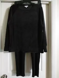 Women’s Time & Tru Velour Lounge Set Long sleeve top and Pants Size S (4-6)-NWT - Picture 1 of 15