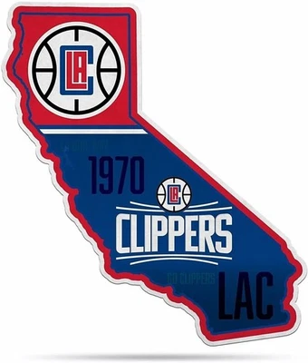 Los Angeles Clippers Soft Felt Pennant, State Design, Shape Cut, 18 Inch,... - Image 1 of 3