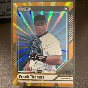 2024 Donruss Baseball Frank Thomas Orange Laser Card #125/299 - Picture 1 of 2