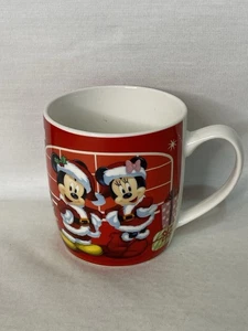 Mickey & Minnie Mouse Christmas Mug By The Walt Disney Company Vintage Free Post - Bild 1 von 7