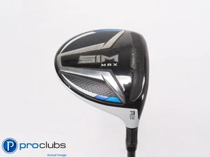 TaylorMade SIM MAX 15* 3 Wood - HZRDUS Smoke Black 70g 6.0 Stiff Flex - 463016 - Picture 1 of 4
