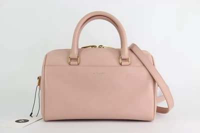 SAINT LAURENT Piel de becerro Clásica Bebé Bolsa de viaje en polvo Rosa Foto 1 de 4