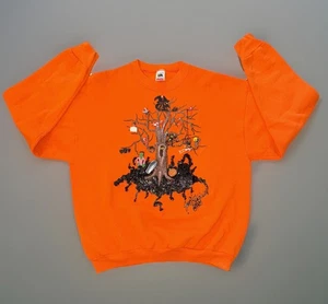 Spooky Halloween Signed 1995 Unisex Wearable Art Sweatshirt Vintage Size X-Large - Bild 1 von 15