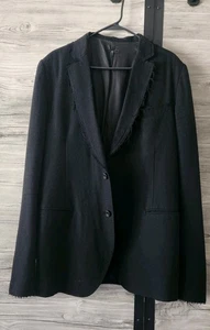 Le Grande Bleu L.G.B. Men's Sport Blazer Jacket Wool Blend Black Size 4 Japan - Picture 1 of 5