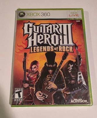 Guitar Hero III: Legends of Rock (Xbox 360, 2007) ☆ SEALED ☆ Disc Loose ☆ - Image 1 of 4