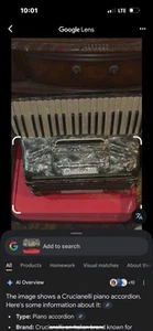 Pancordion INC Crucianelli Accordion Made in Italy,Patent IN USA N.2448682-WORKS - Picture 1 of 1