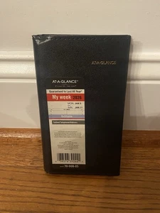 Calendario de Bolsillo Planificador Semanal Negro Año Nuevo 70-008-05 Dirección At-A-Glance 2026 - Imagen 1 de 3