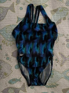 Traje de baño Speedo para mujer de una pieza talla 8 azul - Imagen 1 de 3