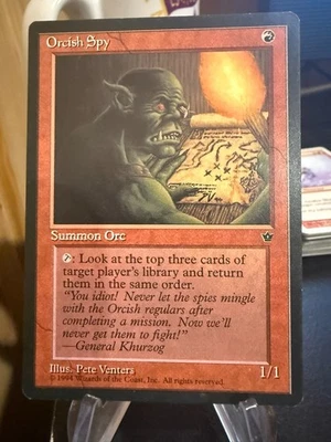 MTG Magic the Gathering Fallen Empires Orcish Spy - Image 1 of 2