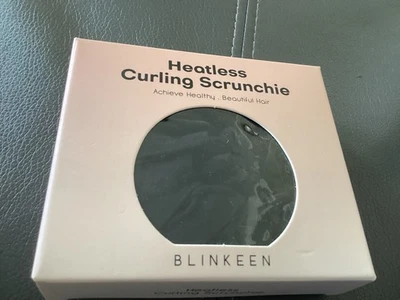 Heatless Hair Curling Scrunchie- Blk Luxurious Satin - Blinkeen New - Image 1 of 2