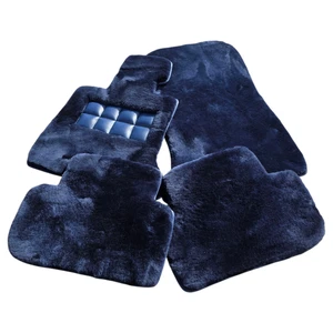 Genuine Sheepskin Dark Blue Floor Mats fits Rolls Royce Cullinan  2019 - 2026 - Bild 1 von 10