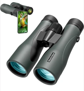 NEXIVIEW 15x52 HD Binocolo per Adulti Alta Potenza con Adattatore Telefono Impermeabile - Foto 1 di 7