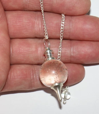 Clear White Quartz Sephoroton Ball Sphere Crystal Dowsing Pendulum Divination - Image 1 of 4