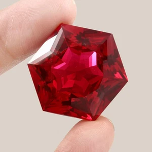 Rare Natural 11.50 Ct Burmese Ruby Hexagon Cut Certified Red Gemstone - Picture 1 of 4