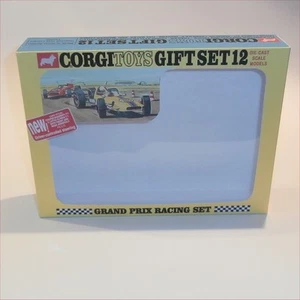 Corgi Toys Gift Set 12c Grand Prix Racing Set Empty Repro Box - Foto 1 di 5