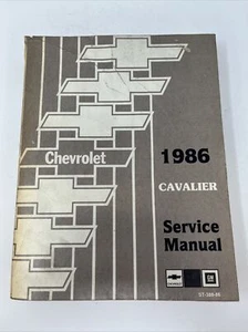 Chevrolet Cavalier 1986 manual de servicio ST-388-86 Chevy Shop - Imagen 1 de 6