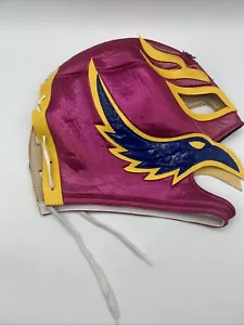 Máscara Luchadora Rey Mysterio Pro Grade Lucha Libre Rosa/Amarillo/Azul LEER - Imagen 1 de 11