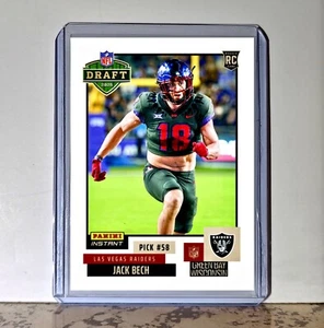 Jack Bech Rookie 2025 NFL Draft #35 Football Card Las Vegas Raiders prevendita - Foto 1 di 1