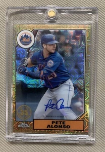 2022 TOPPS CHROME PETE ALONSO ‘87 TOPPS CHROME MOJO REFRACTOR AUTO /30 - Bild 1 von 8