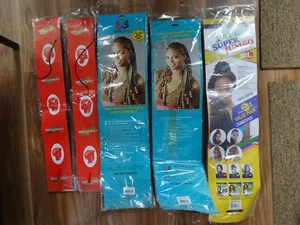 Mixed Lot 5 Pkgs Hair Extensions Bobbi Boss Broadway Janet New In Package - Picture 1 of 12