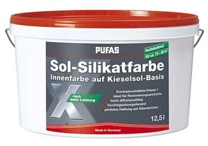 (6,39€/L) Pufas Sol Silikat Innenfarbe weiß 12,5L - Bild 1 von 1