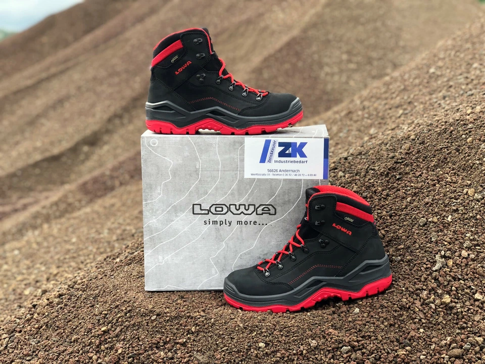 LOWA Sicherheitsschuhe RENEGADE II WORK GTX Goretex RED MID S3 Arbeitsschuh 5652