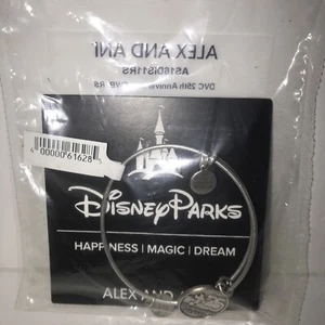 Disney Parks Disney Vacation Club 25 Years Mickey Silver Alex and Ani Bracelet - Picture 1 of 5