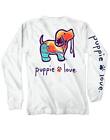 New PUPPIE LOVE VINTAGE SURF PUP  T SHIRT **LONG SLEEVE**