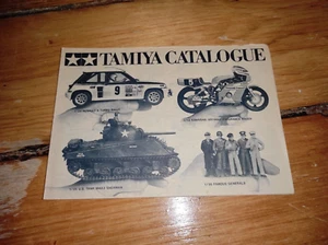 De colección 1982 AUG TAMIYA CATÁLOGO Renault 5 Turbo R Kawasaki KR1000F M4A3 Sherman - Imagen 1 de 4