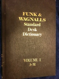 Vintage! (1976)Funk And Wagnalls Standard Desk Dictionary Volume 1 A-M - Picture 1 of 4