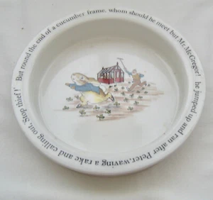 C. 1970’s WEDGWOOD POTTERY BEATRIX POTTER “PETER RABBIT” PORRIDGE BOWL MR. McGRE - Picture 1 of 4