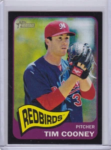 TIM COONEY 2014 TOPPS HERITAGE MINOR LEAGUE BLACK BORDER CARD #166 090/105 - Foto 1 di 1