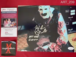 Mike Giannelli All Hallows Eve autographed signed 8x10 photo Art the Clown JSA - Picture 1 of 1