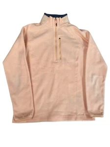 Kathmandu Womens Fleece Jumper Size 6 Bio Fleece Peach Pullover 1/4 Zip Outdoor - Picture 1 of 7