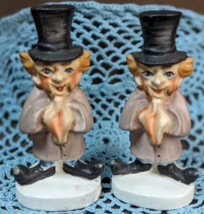 2 Vintage Kreiss & Co The Mortician Shaker Salt Pepper Top Hat TWO OF SAME - Picture 1 of 12