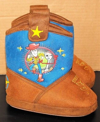 New Todder Boys/Girls sz 5-6 Toy Story Boot Slippers Woody Cowboy Disney - Image 1 of 4